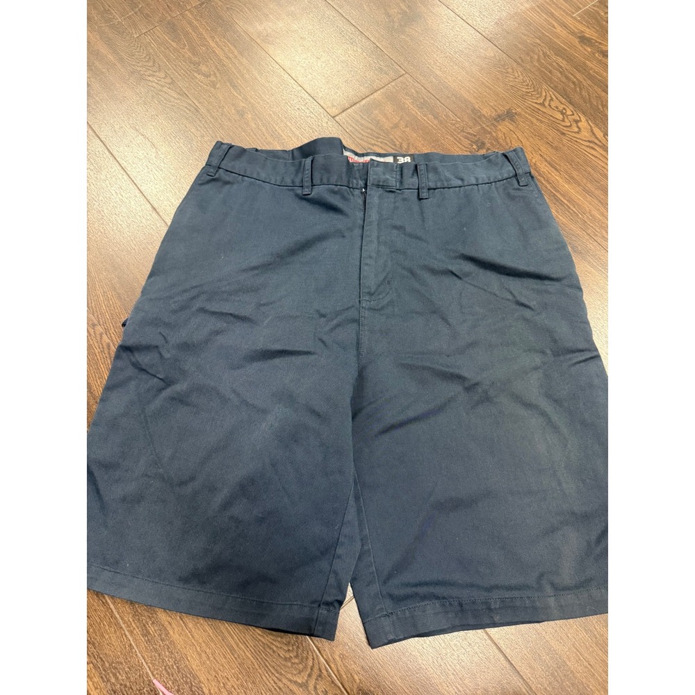 Vintage Quiksilver Men's Cargo Shorts Size 38 Blue Y2K Surf Skate Zip‎ Pockets